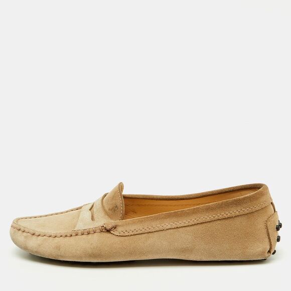 Tod´s Beige Suede Gommino Slip On Driving Loafers Size 37,New Products : American Fashion Style Bags On Sale